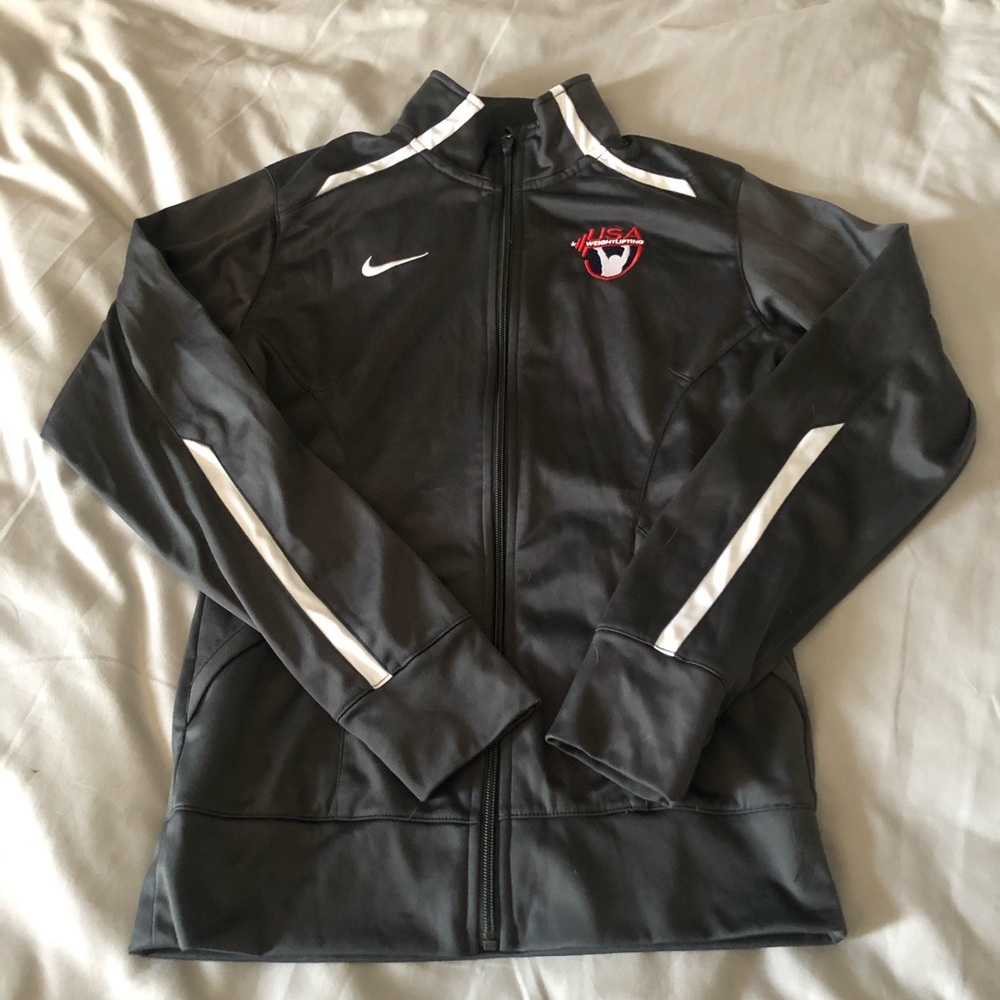 Nike USA weightlifting zipup